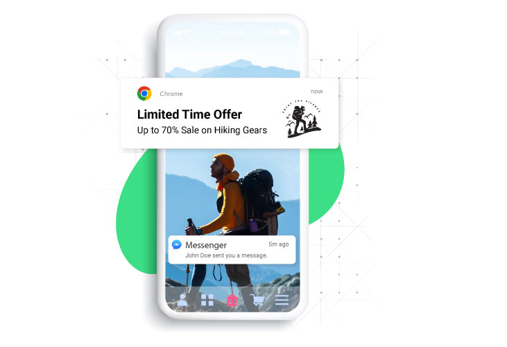 Inform of Ongoing Sales Inform of Ongoing Sales through push notifications