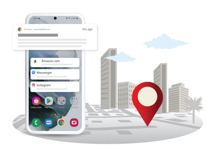 Geolocation push messages Geolocation push messages