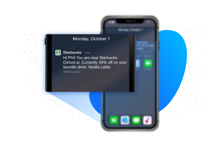 Starbucks push notification example