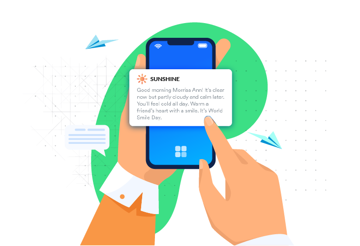 sunshine-push-notification-example Sunshine push notification example